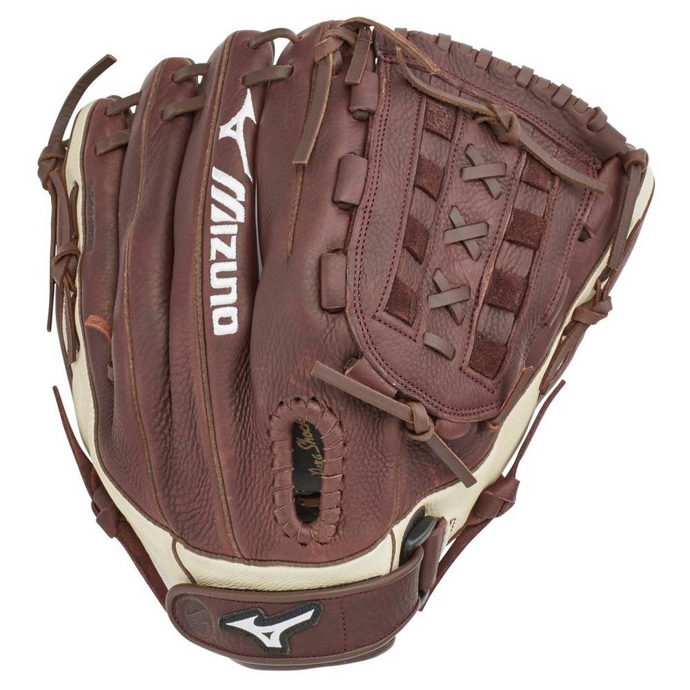 Mizuno Franchise Series Slowpitch 12.5" - Erkek Eldiven - Kahve/Gümüş Türkiye (YQEZUM-809)